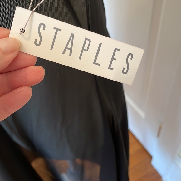 Staples A-line mesh tank dress in black. Size L. NWT - Picture 2 of 5